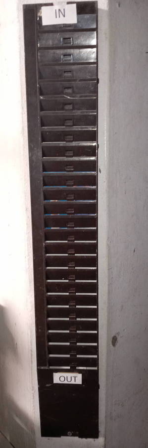 CLOCK CARD HOLDER.