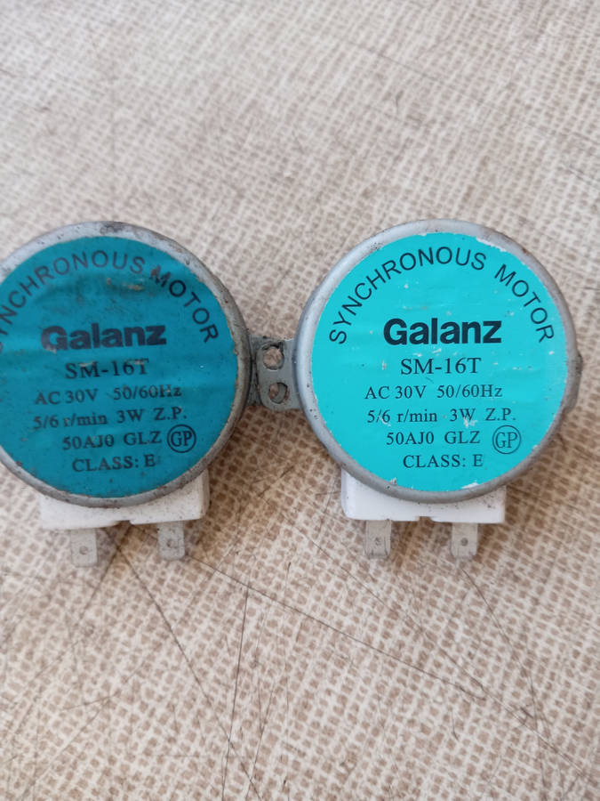 MICROWAVE SYNCHRONOUS MOTORS. AC 21V / AC30V AND 220V