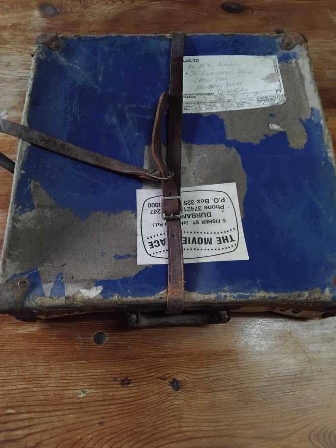 16mm MOVIE REELS IN CASE  :  " EVEL KNIEVIL "