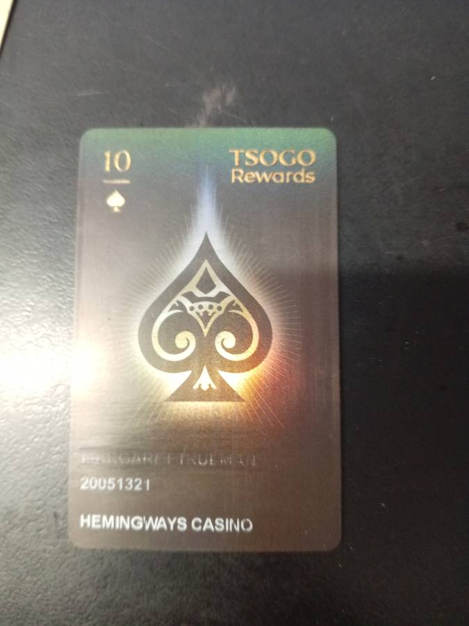 CASINO MEMORABILIA : TSOGO SUN / HEMMINGWAYS / FISHER RIVER SUN.