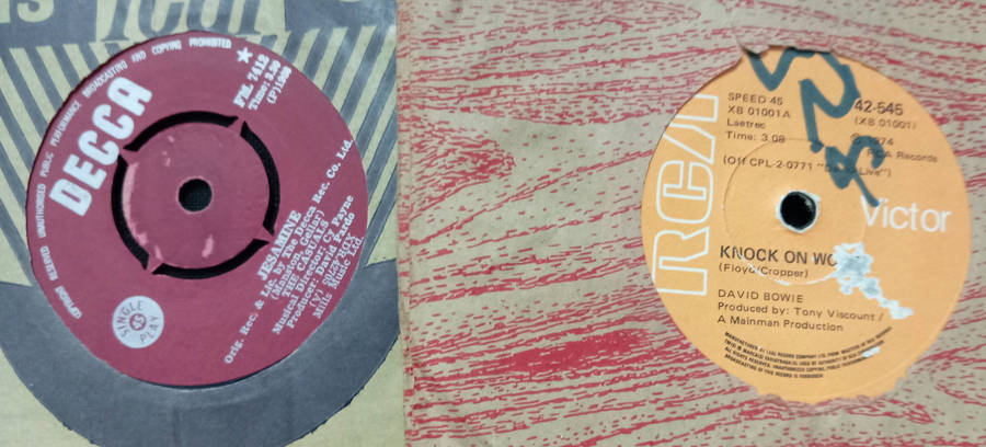 20 X ASSORTED SEVEN SINGLE VINYL RECORDS AS PHOTOS.