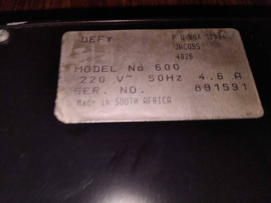 DEFY HOT TRAY / FOOD WARMER ( MODEL 500 )