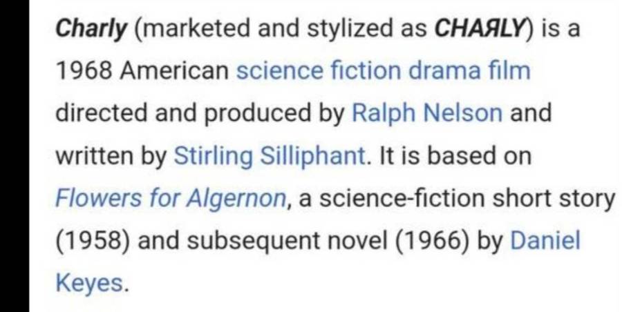 VINTAGE 16MM MOVIE REELS AND CASE:  MOVIE CHARLY 1968 -  STARRING : CLIFF ROBERTSON