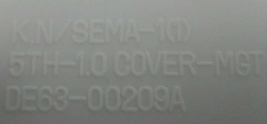 SAMSUNG MODEL NO : MW 103 HS MICROWAVE OVEN WAVE GUIDE COVER.