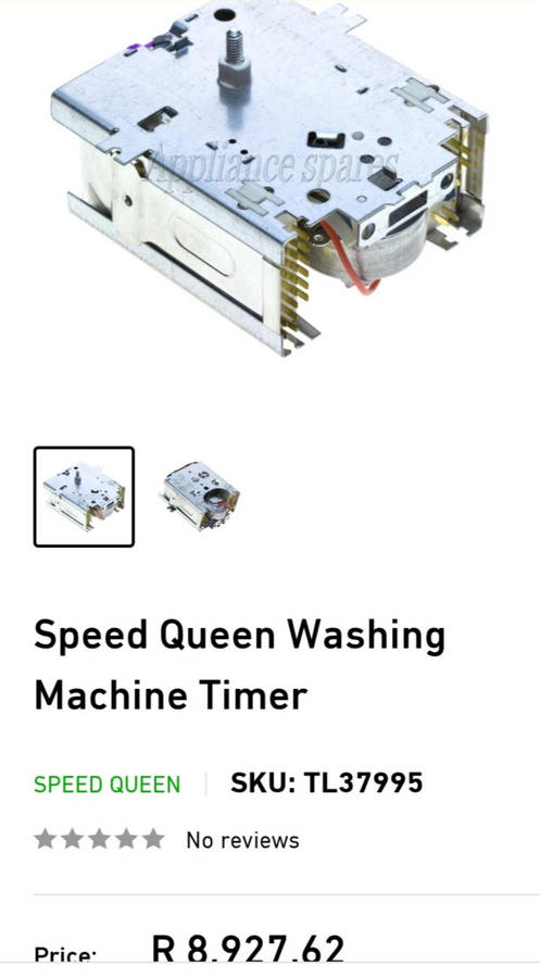 SPEEDQUEEN WASHING MACHINE TIMER. RSPC 37995.