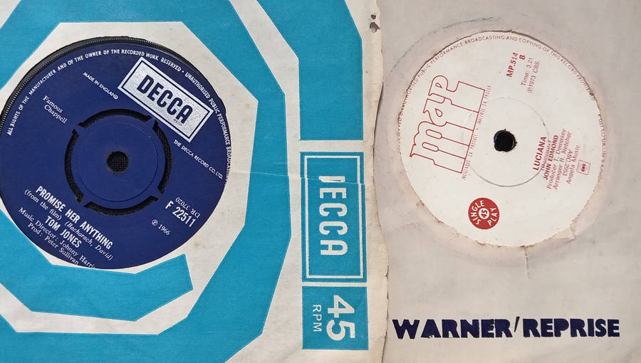 20 X ASSORTED SEVEN SINGLE VINYL RECORDS AS PHOTOS.