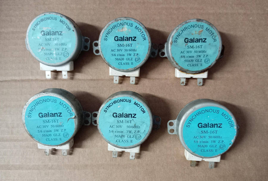 6 x Microwave Turntable Synchronous Motors. AC 30V