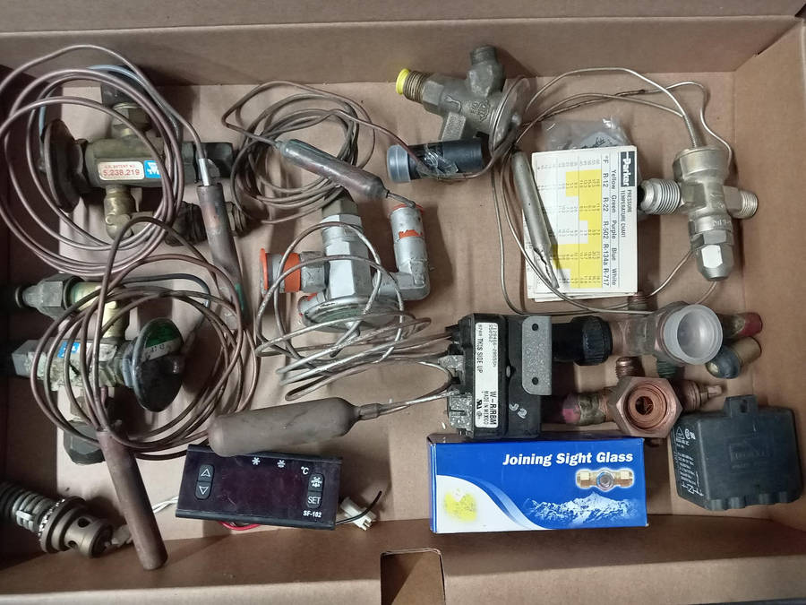 COMMERCIAL REFRIGERATION SPARES AS PER PHOTO.