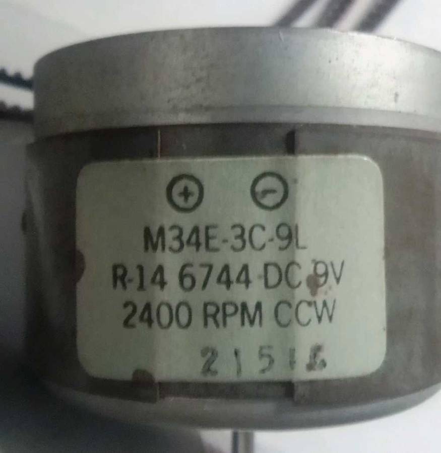 DC spindle motors: 24V and 9V.