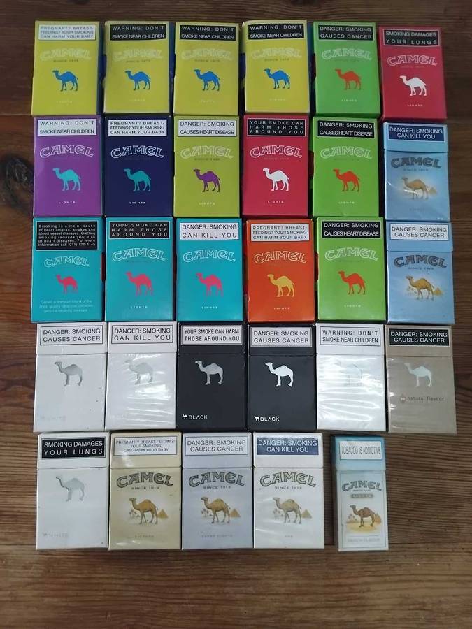 COLLECTION OF LIMITED EDITION CAMEL CIGARETTE BOXES.