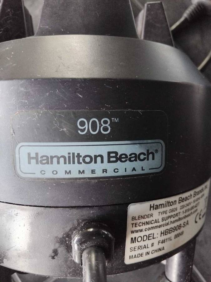 HAMILTON BEACH HBB 908 SA BAR BLENDER ( NO JUG )