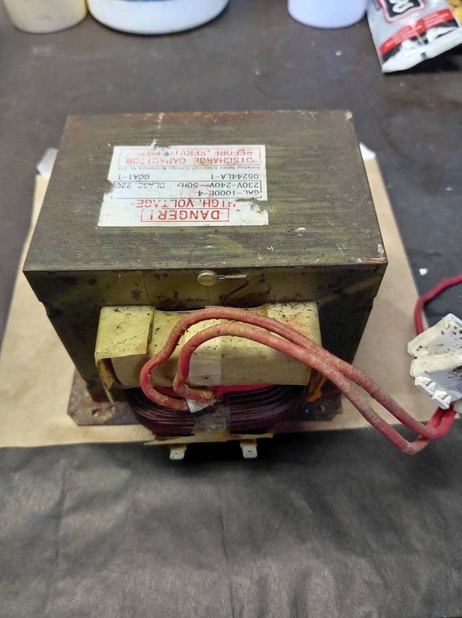 HIGH VOLTAGE MICROWAVE TRANSFORMER. GAL-1000E-4