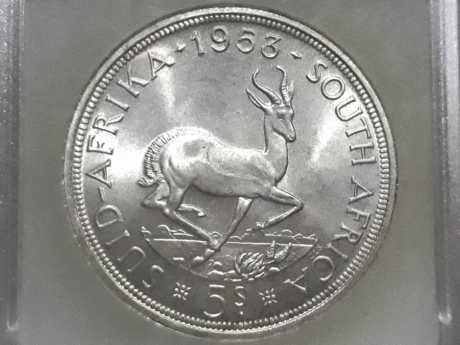 1953 MS68 5 Shillings QE2 Union Crown - Sangs Gem - Crown Collectors Choice