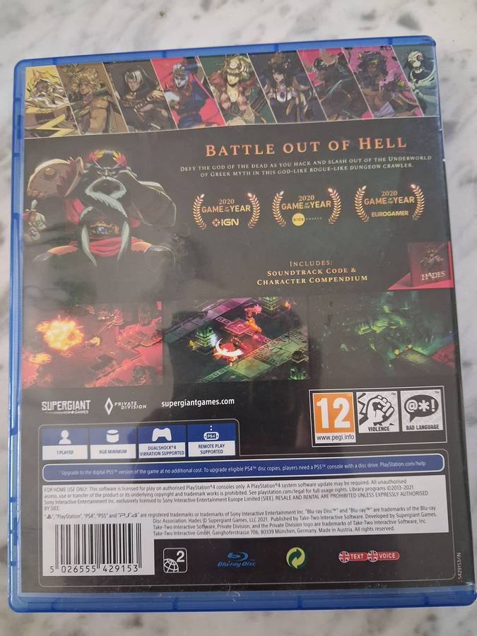 Hades for Ps4 (CIB)