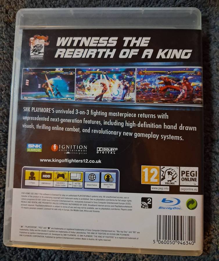 The King of Fighters XII for Ps3 (CIB)