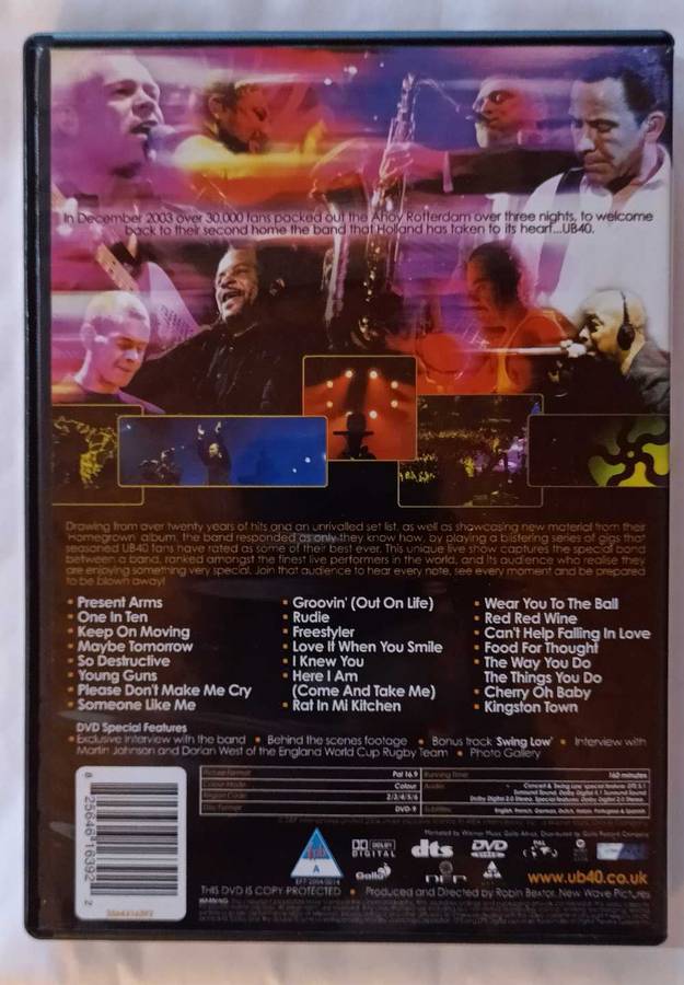 UB40 Homegrown in Holland Live DVD