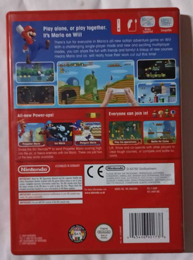 New Super Mario Bros Wii for Nintendo Wii