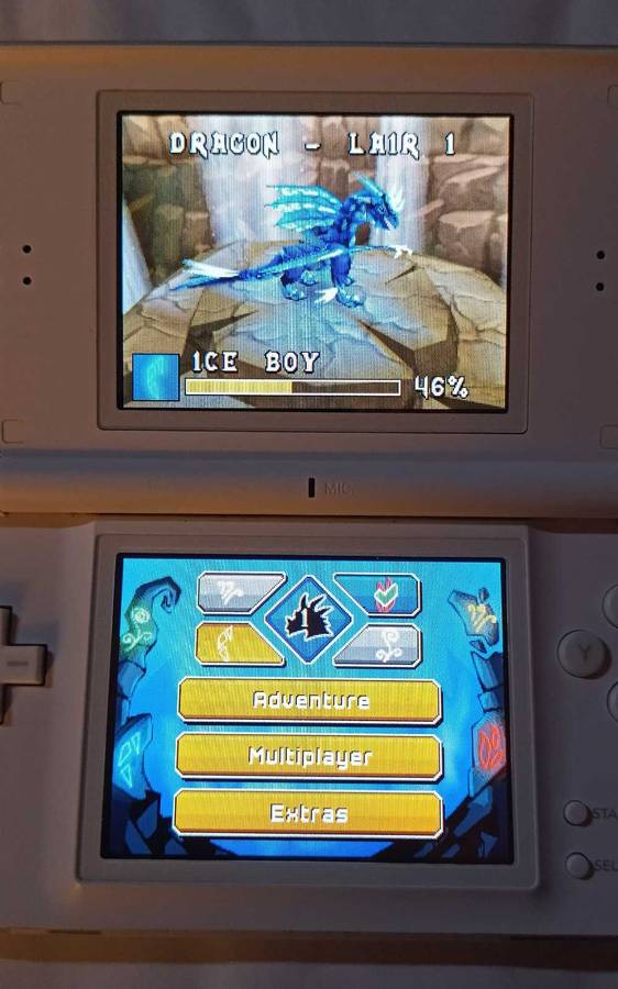 Nintendo DS Lite Console w/ original charger + 2 games