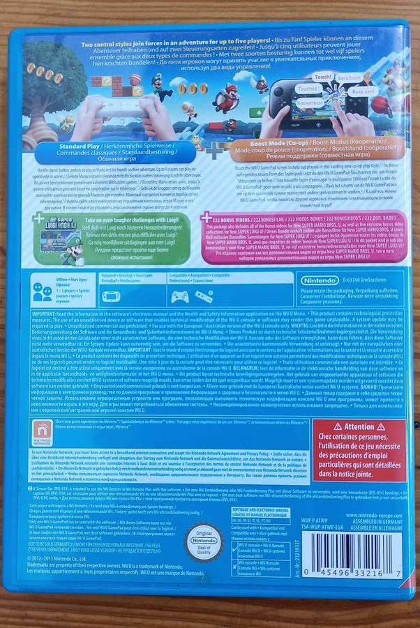 New Super Mario Bros. Wii U + New Super Luigi U (PAL, CIB)