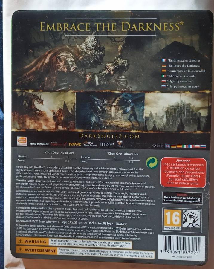 Dark Souls III Apocalypse Edition for Xbox One (CIB)