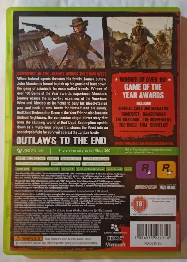Red Dead Redemption Game of the Year Edition for Xbox One
