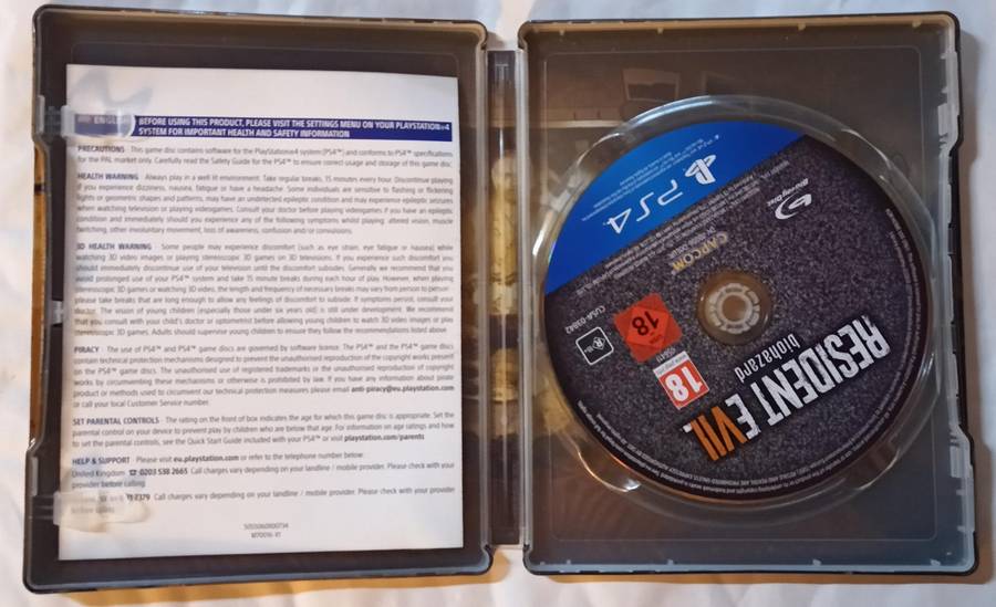 Resident Evil 7 Steelbook for PS4 (CIB)