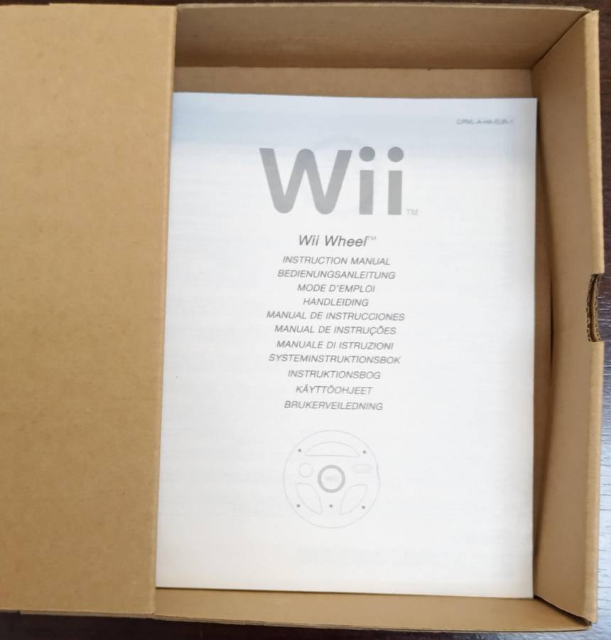 Nintendo Wii Steering Wheel (Original) AS NEW