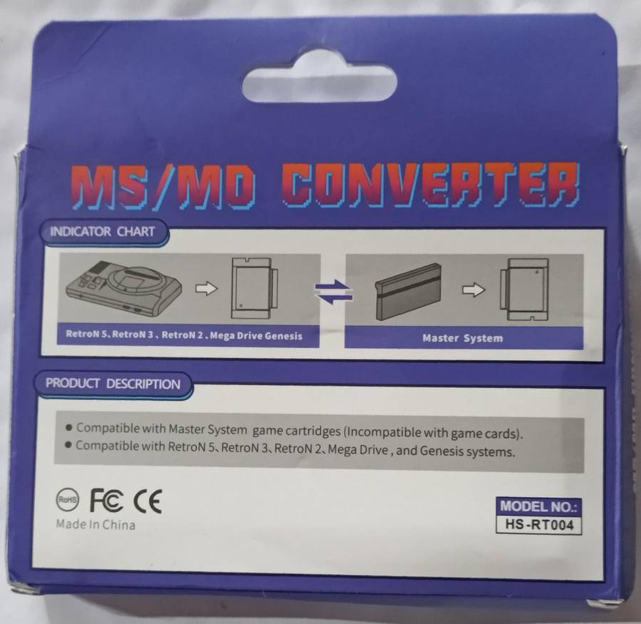 Sega Mega Drive to Master System Converter (New)