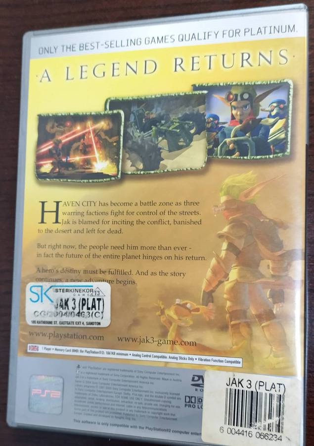 Jak 3 for PlayStation 2 (PAL,CIB)