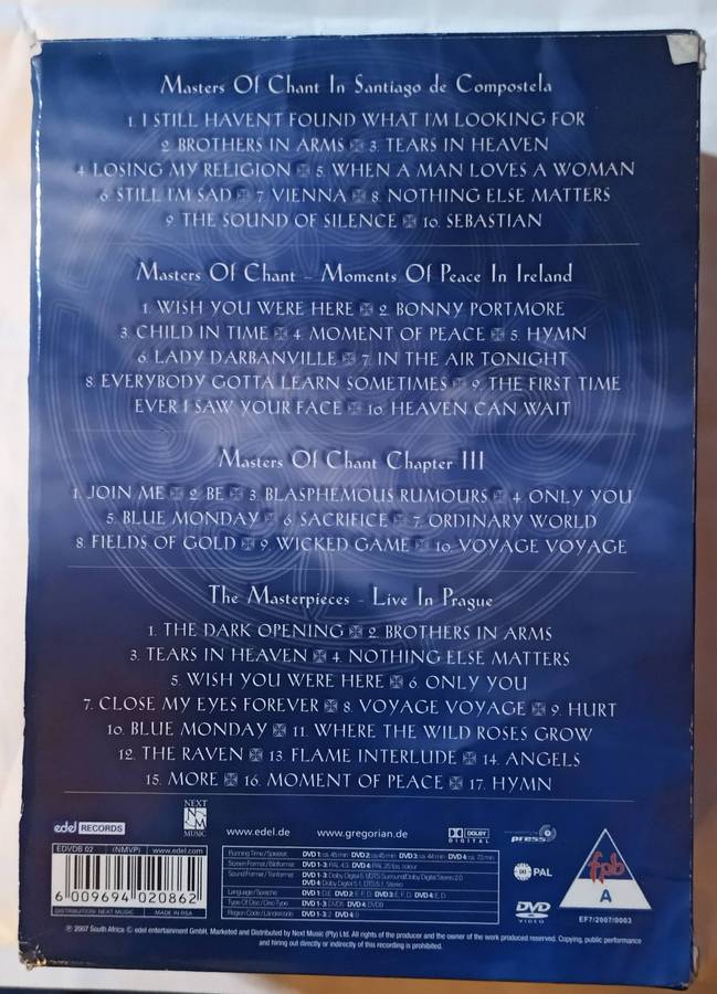 Gregorian The DVD Collection Boxset