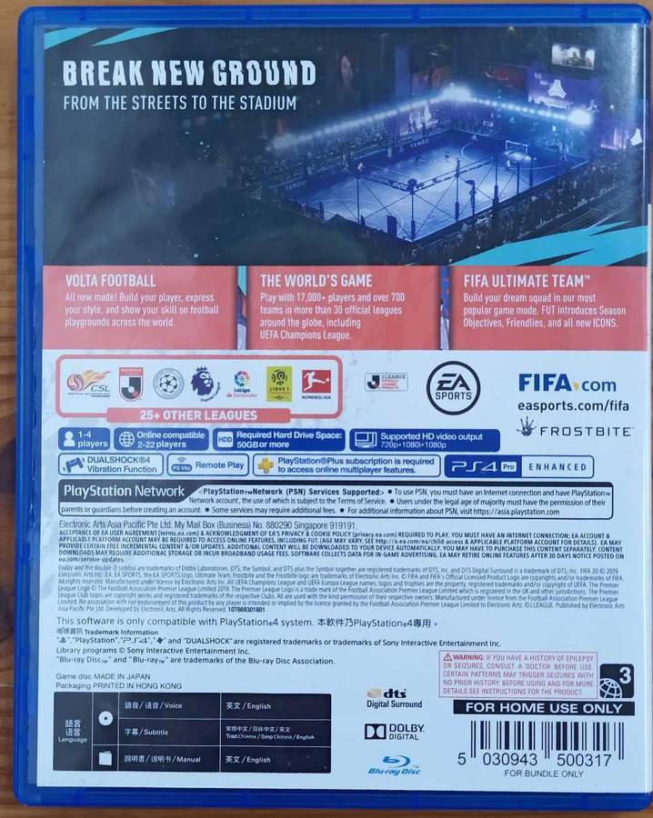 Fifa 20 for PS4 (CIB)