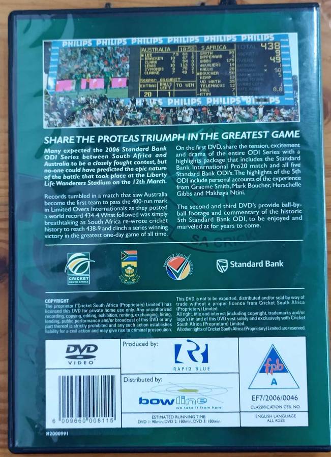 438 The Greatest One-Day Game (3 x DVD discs)