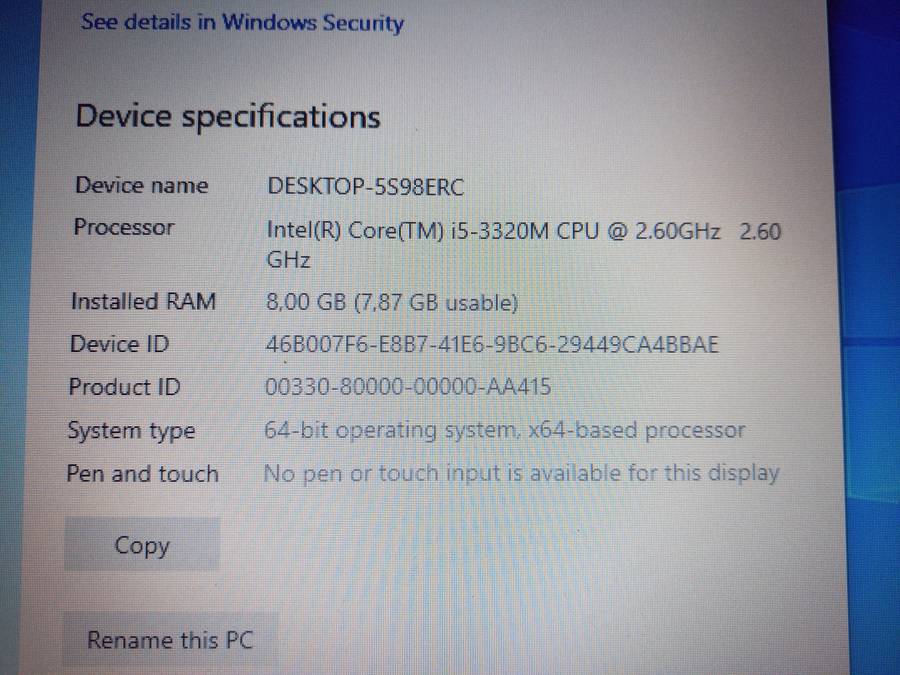 HP Probook 6570b Laptop
