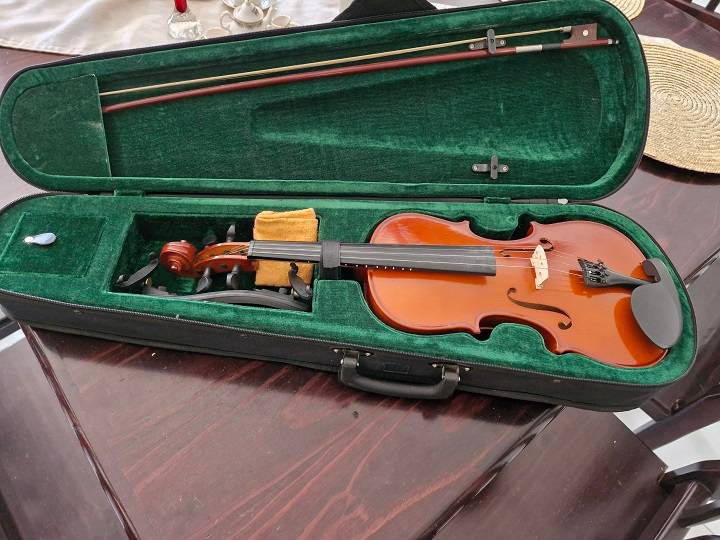 Bargain ! Beautiful Vinci Symphony 4/4 violin in case ! Virtually New !!