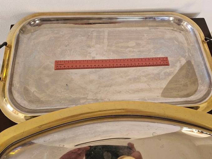 Italian made Cameo Royal 24ct gold plated tray