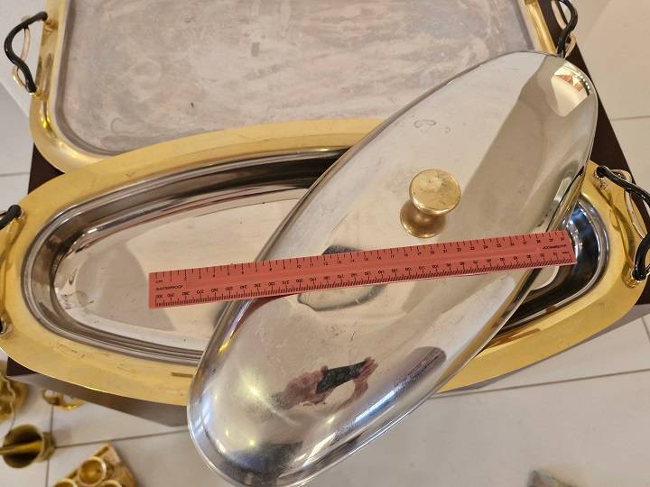 Italian made Cameo Royal 24ct gold plated tray