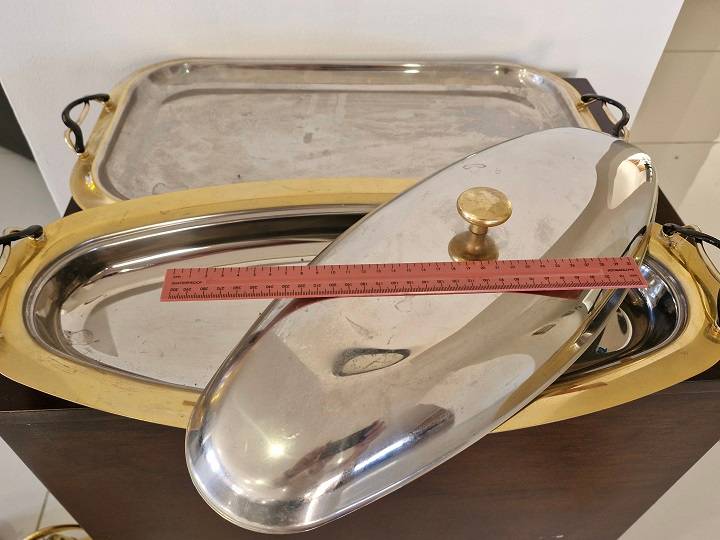 Italian made Cameo Royal 24ct gold plated tray