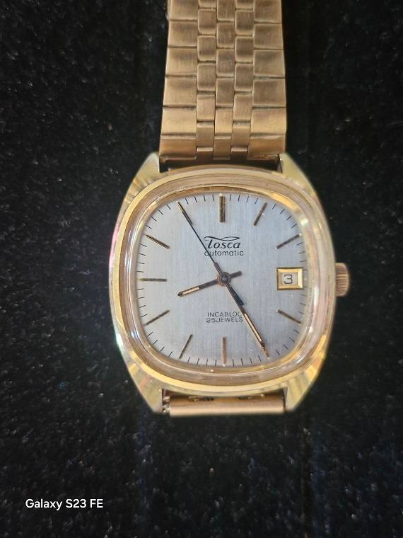 Vintage Swiss Made TOSCA 25 Jewel Automatic Watch