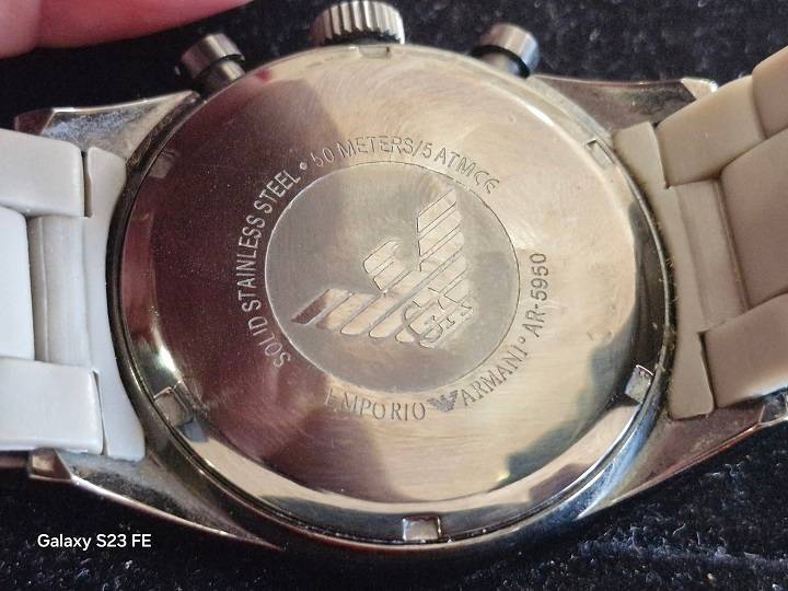 Bargain ! Quality Emporio Armani Mans Chronograph in good condition !