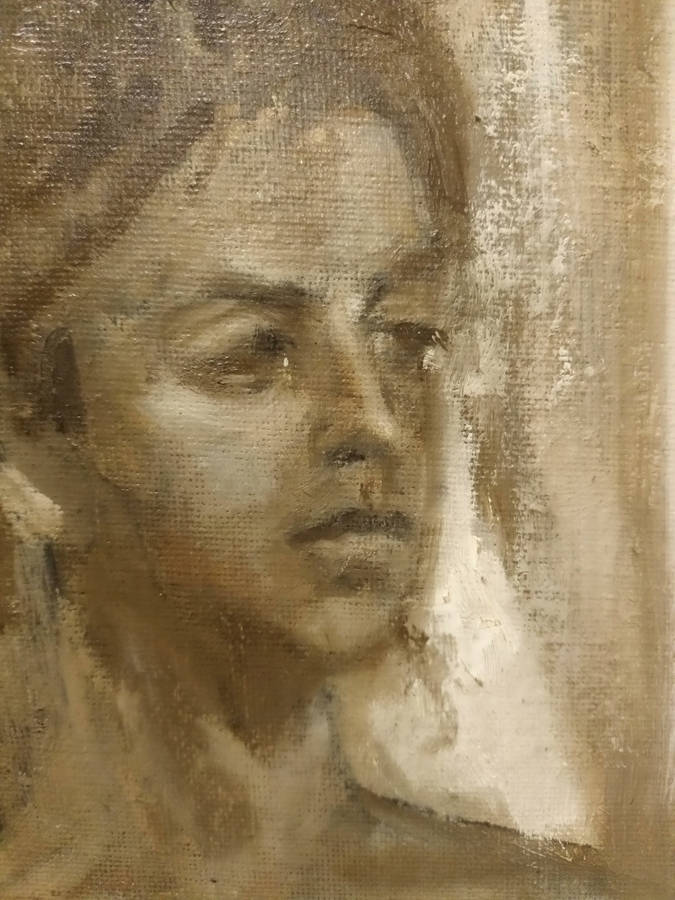 Gavin Calf nude study oil painting