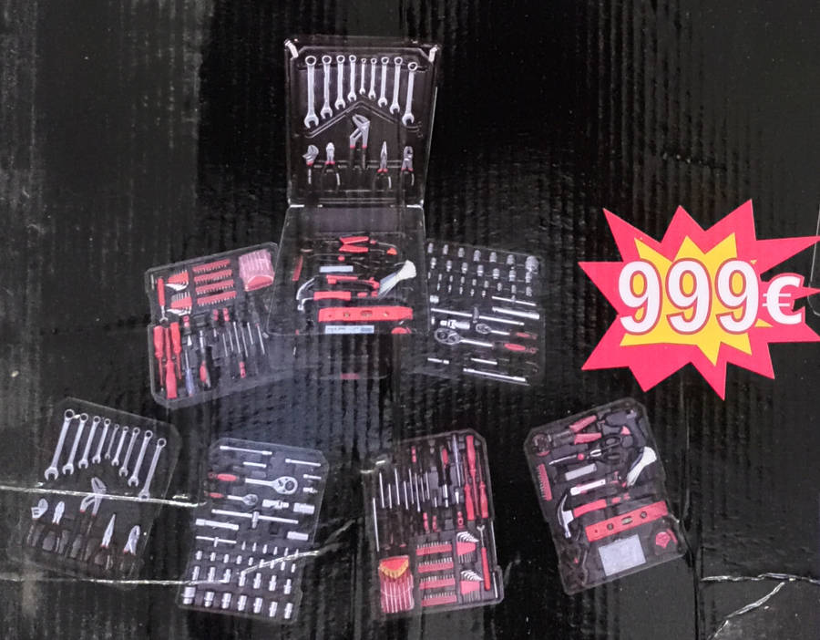 la fermete 488 pcs tool box set with trolley case