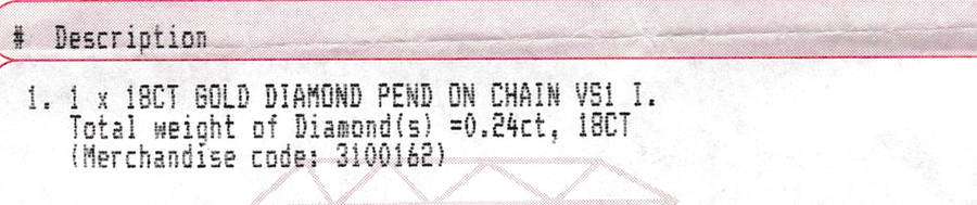 18ct white gold diamond pendant + 9ct white gold snake chain