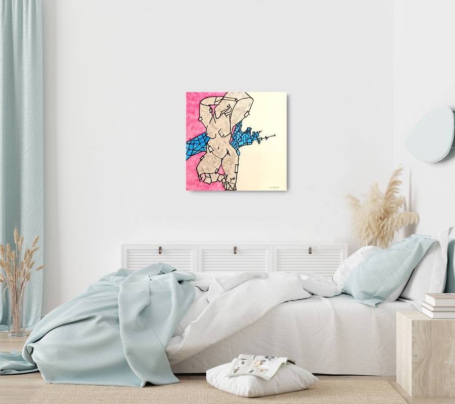 hilton edwards mixed media painting