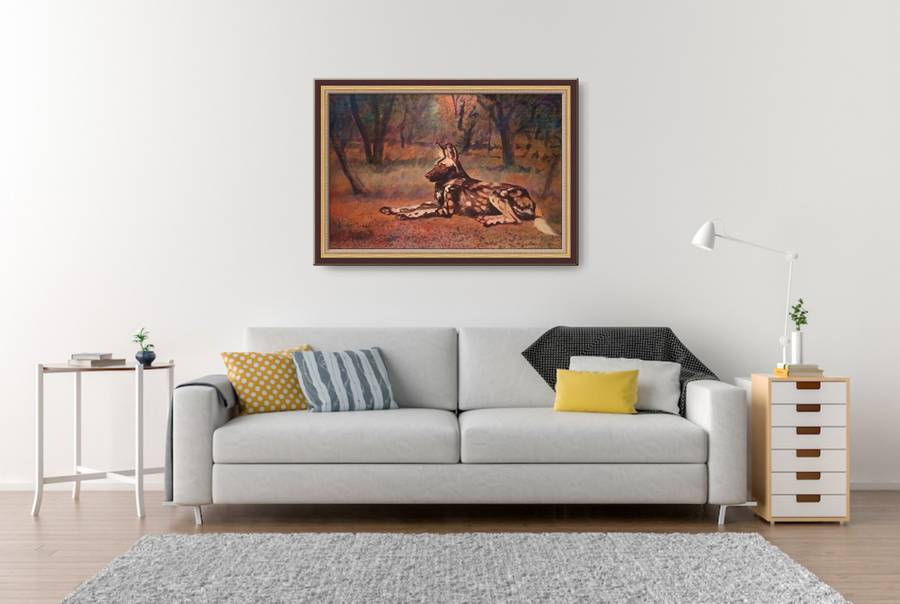 mark enslin oil painting - wild dog