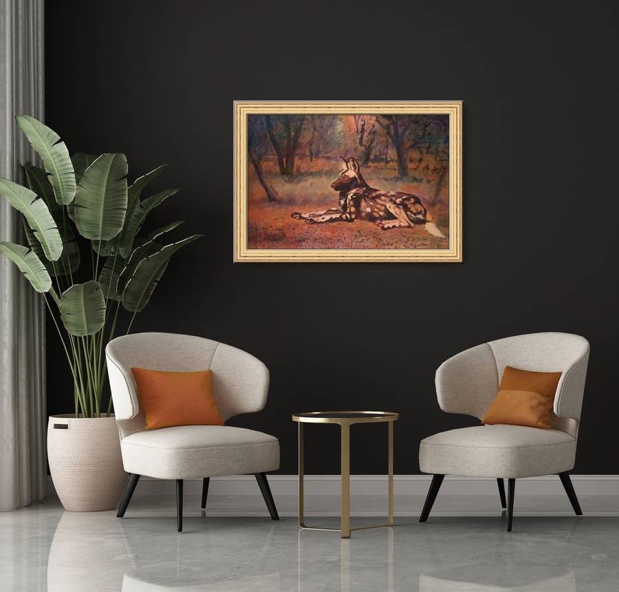 mark enslin oil painting - wild dog