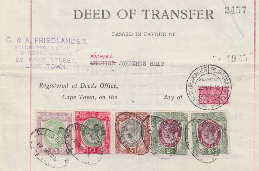 1st series Large Kings Heads Revenues with 4th series wartime bantam