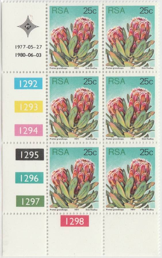 RSA 3rd Definitive Issue SACC 430a x6 (1980-06-03)