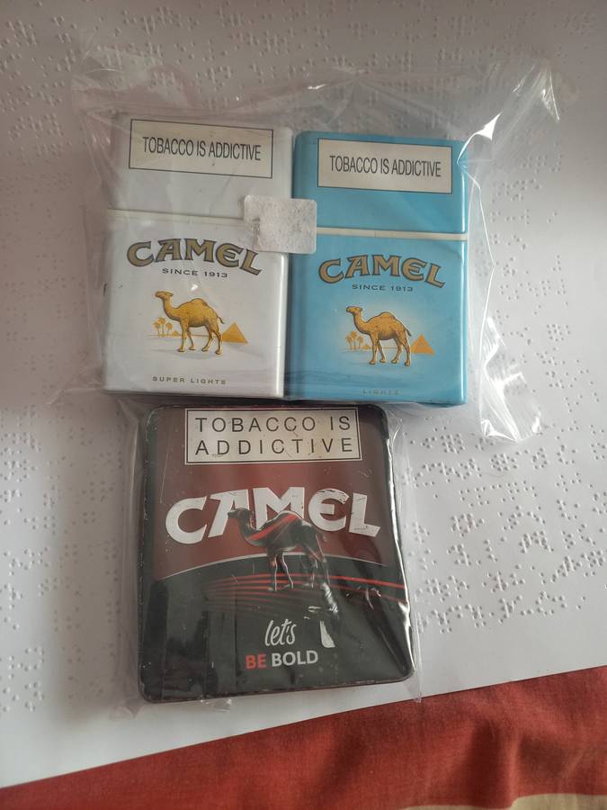 3 x Cigarette Tins - Camel