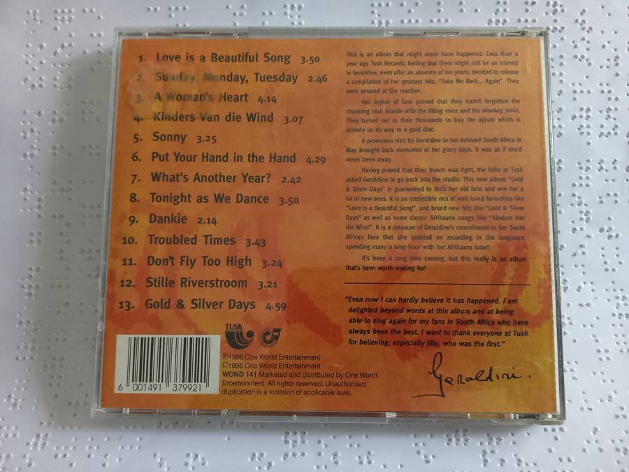 CD - Geraldine gold & silver days