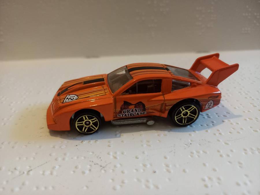 Hotwheels Road Trippin' Chevy Monza - steel base